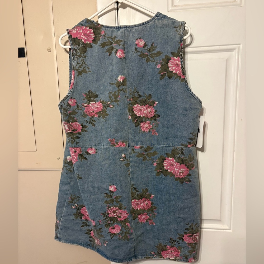 Floral Denim mini dress - Picture 5 of 5